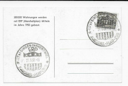 Postkarte -WIR BAUEN AUF- Durch ERP Mit Sonderstempel 1951 - Covers & Documents