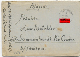 Feldpostbrief Marine Postamt Berlin, M.08667 Nach Sommenhardt/Calw, ZENSUR - Briefe U. Dokumente