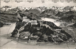 12044310 Buergenstock Alpenpanorama Aus Der Vogelschau Buergenstock - Sonstige & Ohne Zuordnung
