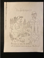 Tract Presse Clandestine Résistance Belge WWII WW2 Dessin Satyrique / Signé: Rigolboche - Documentos