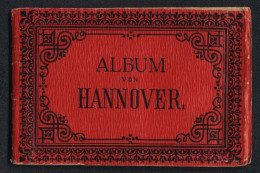 Leporello-Album Hannover Mit 12 Lithographie-Ansichten, Neuer Bahnhof, Georgstrasse, Post, Ständehaus, Museum, Hofthe  - Litografia