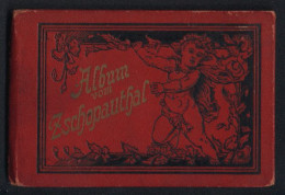 Leporello-Album Zschopauthal Mit 13 Lithographie-Ansichten, Schloss Sachsenburg, Lützelhöhe, Realschule, Frankenberg  - Lithographien