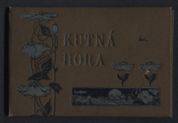 Leporello-Album Kutna Hora Mit 14 Lichdruck-Ansichten, Sokolovna, Kamenna Kasna, Chram Svate Barbory, Kameny Dun  - Lithografieën