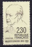 1990. France. Maurice Genevoix. Used. Mi. Nr. 2807 - Used Stamps