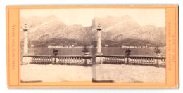 Stereo-Foto Alfredo Noack, Genova, Ansicht Tremezzo, Villa Carlotta  - Stereoscopic
