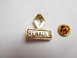 Superbe Pin's , Auto Renault , Logo , Signé DEPOSE FRANCE - Renault