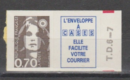 France N° 2824a ** Marianne Bicentenaire 70c Brun + Vignette - Unused Stamps