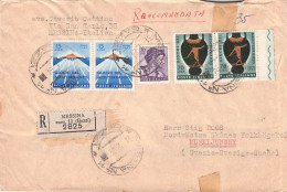 ITALY - REGISTERED MAIL 1964 MESSINA - MUNKLJUNGBY/SE / 7048 - 1961-70: Usados