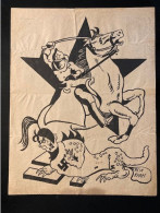 Tract Presse Clandestine Résistance Belge WWII WW2 Dessin (Hitler En Dragon) - Documenti