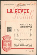 Littérature - La Revue Postale (Octobre 1950, N°8), 16 Pages. - Filatelia E Storia Postale