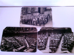Konvolut Deutscher Reichstag Von 3 Originalen Fotos Wohl 1920 Er Jahre. Abgeordneter, Wohl Zentrumspartei Auf - Altri & Non Classificati