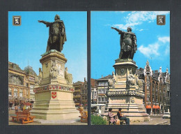 GENT - GAND -  MONUMENT " JACOB VAN ARTEVELDE "  - 2 POSTKAARTEN   (14.060) - Gent