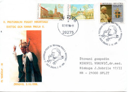 Croatia, Pope John Paul II, Second Pastoral Visit To Croatia 1998, Cancel Žrnovo - Papes