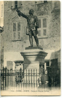 2A-CORSE  -  CORTE  - Statue Du General Gaffory.    Collection. J.Moretti,Corté.  N° 1152 - Corte