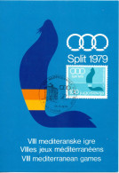 Yugoslavia, MIS'79, Mediterannean Games Split 1979, Football, Cancel Zadar - Cartoline Maximum