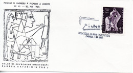 Yugoslavia, Painting, Picasso, Exhibition Of Paintings And Graphics Zagreb 1967 - Tarjetas – Máxima