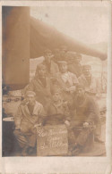 Militaria - Carte Photo - Marins : Bateau VOLTAIRE - Les Bouchons Gras - Regimientos