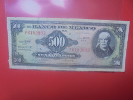 MEXIQUE 500 PESOS 1974 Circuler (B.33) - Mexique