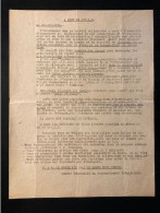 Tract Presse Clandestine Résistance Belge WWII WW2 'A Nous De L'ULB' La Déportation. L'ordonnance Sur Le Travail... - Dokumente