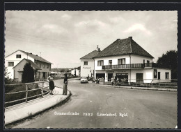 AK Litzelsdorf /Bgld., Strassenpartie Mit Halper Kaufhaus  - Otros & Sin Clasificación