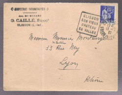Clisson (Daguin 1937). Enveloppe Avec Cachet De La Mercerie G. Caillé, Voyagée Vers Lyon (AS) - 1921-1960: Modern Period