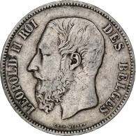 Monnaie, Belgique, Leopold II, 5 Francs, 5 Frank, 1869, TB, Argent, KM:24 - 5 Francs