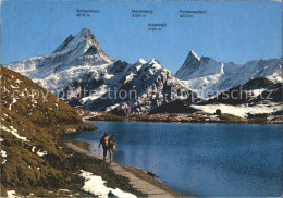 12040083 Grindelwald Bachsee Schreckhorn Mettenberg Finsteraarhorn Ankenbaelli G - Sonstige & Ohne Zuordnung