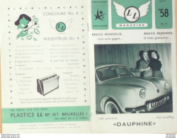 DAUPHINE (Concours Ménager) Belgique 1958 - 1900 – 1949