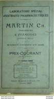 MARTIN Pharmacien (Produits Pharmaceutiques) Belgique 1910 - 1900 – 1949