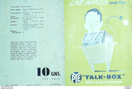 RADIO TALK BOX (Intercommunication WIRES) Royaume Uni 1946 - Regno Unito