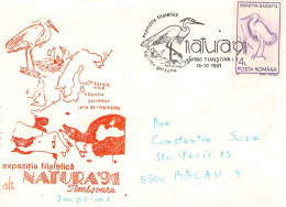 ROMANIA - SPECIAL COVER AND CANCELLATION 1991 NATURA '91 / 7056 - Cartas & Documentos