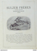 SULZER (Chaudière Aquatubulaire) Suisse 1933 - Suiza