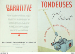 Tondeuses  DUX HUSQVARNA (Matériel De Jardinage) Suède 1937 - Sonstige & Ohne Zuordnung