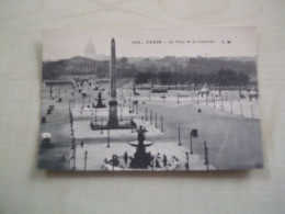 Carte Postale Ancienne PARIS Place De La Concorde - Plazas