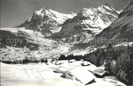 12039262 Grindelwald Mit Wetterhorn Maennlichen Skigebiet Grindelwald - Sonstige & Ohne Zuordnung