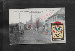 MILITARIA RARE CPA L ALSACE DE THANN AVEC TIMBRE VIGNETTE MILITAIRE CROIX ROUGE ECRITE DE BELFORT 1915 : - War 1914-18