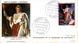 NOUVELLE CALEDONIE FDC 1969 NAPOLEON 1 ER - FDC