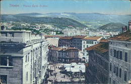 Bu637 Cartolina Trieste Citta' Piazza Carlo Goldoni  Friuli - Trieste