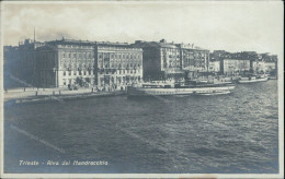 Bu644 Cartolina Fotografica Trieste Citta'   Riva Del Mandracchio Friuli - Trieste