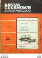 Revue Technique Automobile Alfa Roméo Citroen Ds   N°293 - Auto/Moto