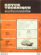 Revue Technique Automobile Audi 80 Tous Types   N°335 - Auto/Motorrad