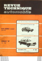 Revue Technique Automobile Alfa Roméo Renault 18   N°384 - Auto/Motorrad