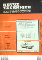 Revue Technique Automobile Audi 100 Renault 12   N°321 - Auto/Motorrad