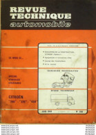 Revue Technique Automobile Citroen 350 370 450 Dyane 6   N°266 - Auto/Moto