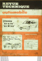 Revue Technique Automobile Citroen BX 16 Fiat 127 Talbot Matra Rancho   N°431 - Auto/Motor