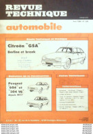 Revue Technique Automobile Citroen Gsa Peugeot 504 & 604 V6   N°399     - Auto/Moto