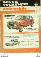 Revue Technique Automobile Citroen Lna 11 Renault 18   N°454 - Auto/Moto