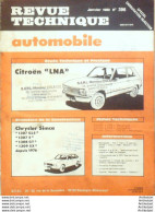 Revue Technique Automobile Citroen Lna Chrysler Simca 1307 1308 1309   N°396 - Auto/Motor