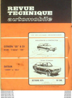 Revue Technique Automobile Datsun Cherry Citroen GS 6cv   N°349 - Auto/Motorrad