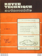 Revue Technique Automobile Fiat 124 Sport   N°274 - Auto/Moto